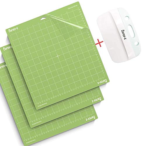 Cutting Mat for Cricut Explore One//Air//Air 2//Maker Cut Mat Replacement Accessories Set Matts Vinyl Craft 12/×12 3 Pack,Standardgrip, and XL Scraper